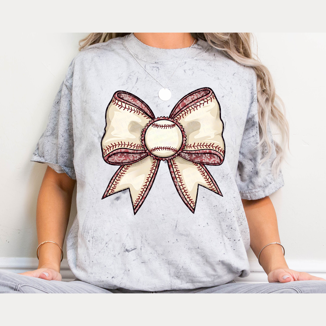 Baseball Bow – DTF Transfer