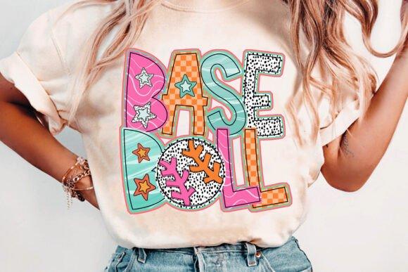 BASEBALL COLORFUL FUN DOODLE