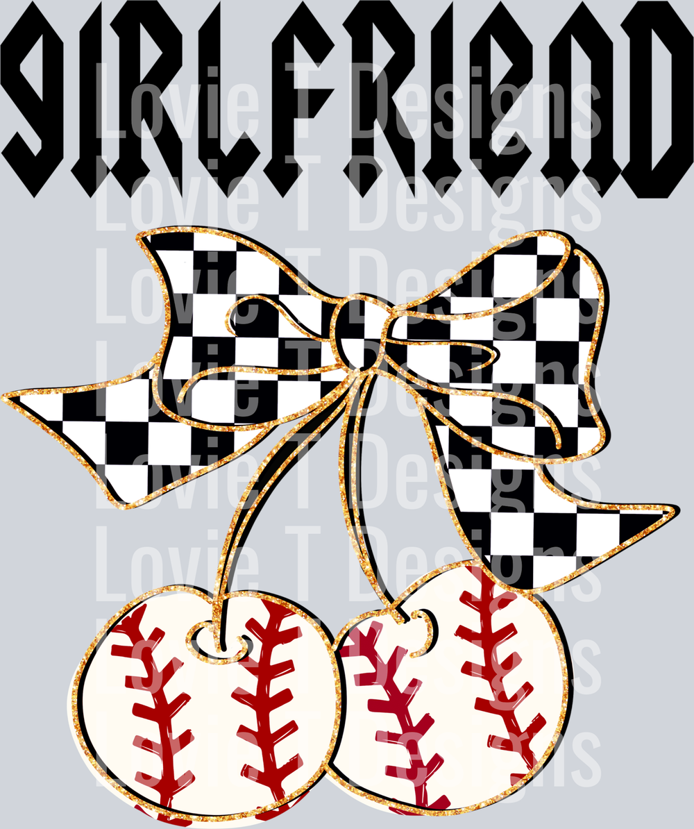 Baseball Girlfriend Cherries