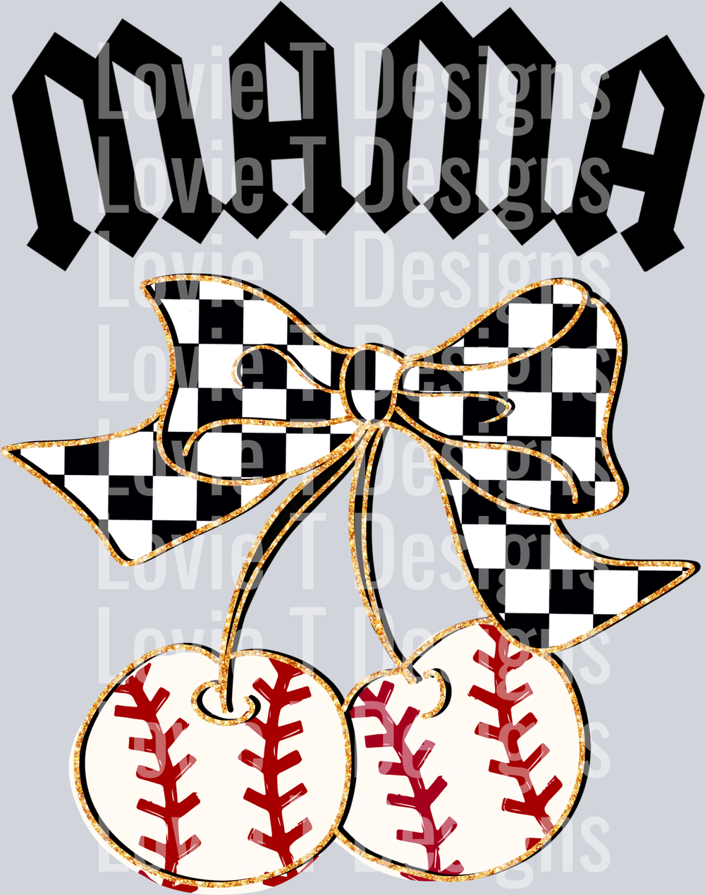 Baseball Mama Cherries