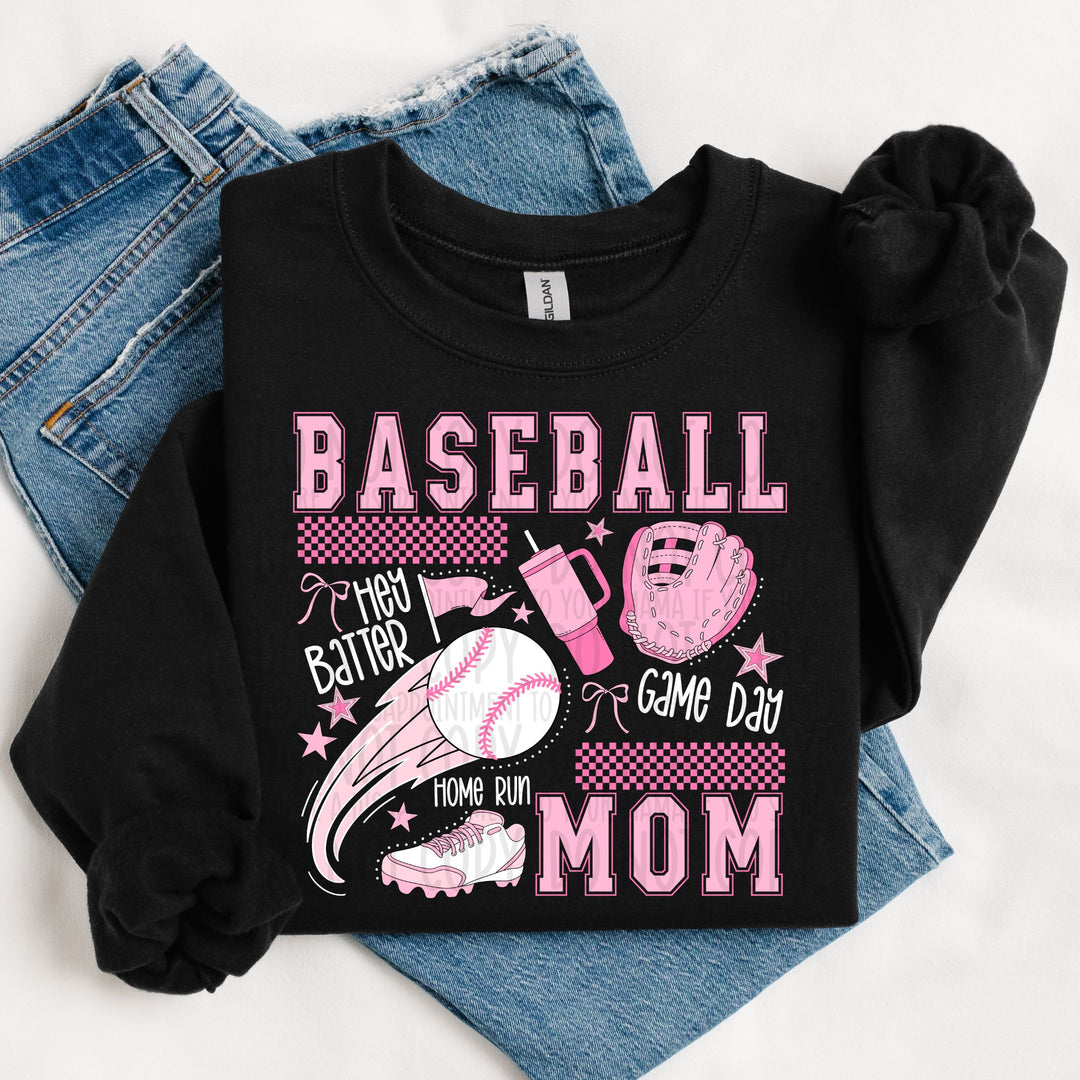 BASEBALL MOM WHITE