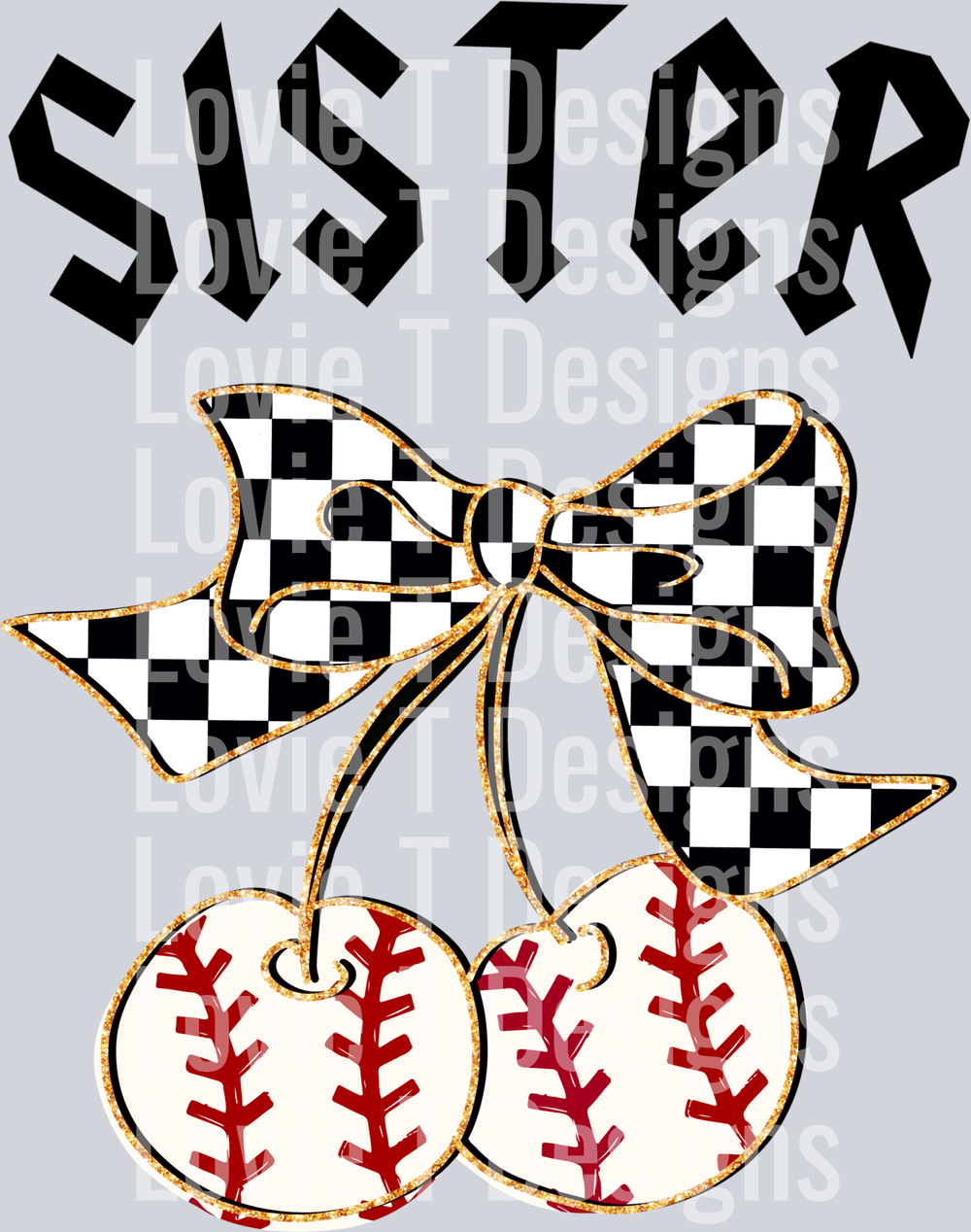 Baseball Sister Cherries