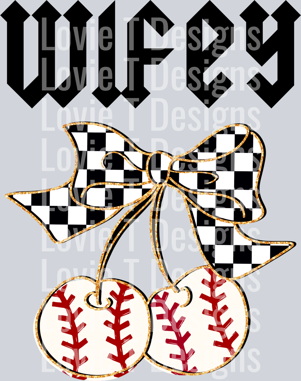 Baseball Wifey Cherries