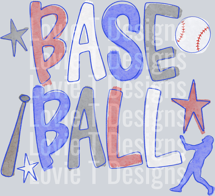 Baseball watercolor