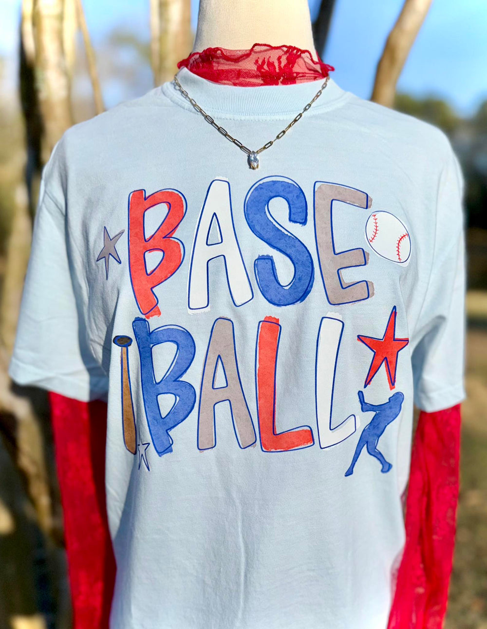 Baseball Watercolor DTF transfer design