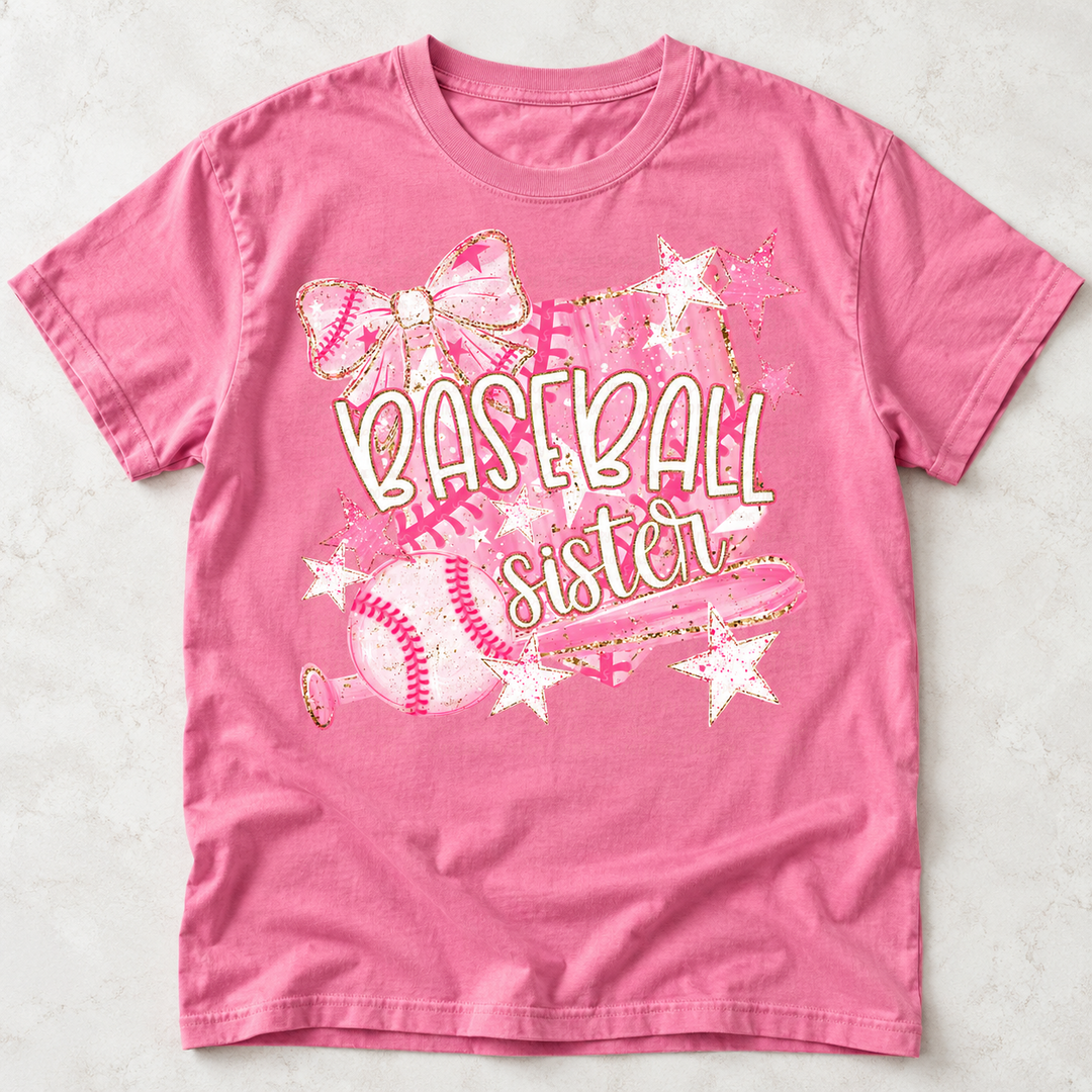 Baseball Sister customizable DTF transfer mockup