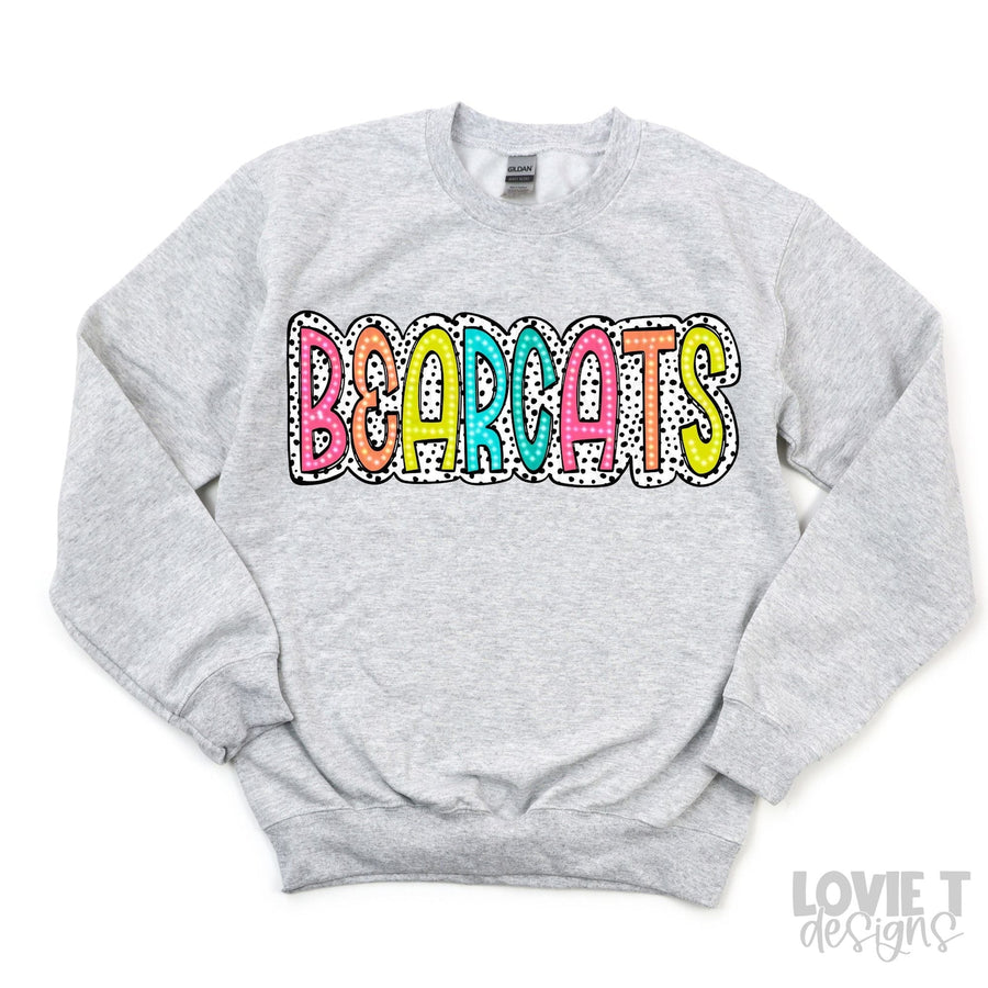 Bearcats Bright Doodle Dalmatian Dots-Lovie T Designs