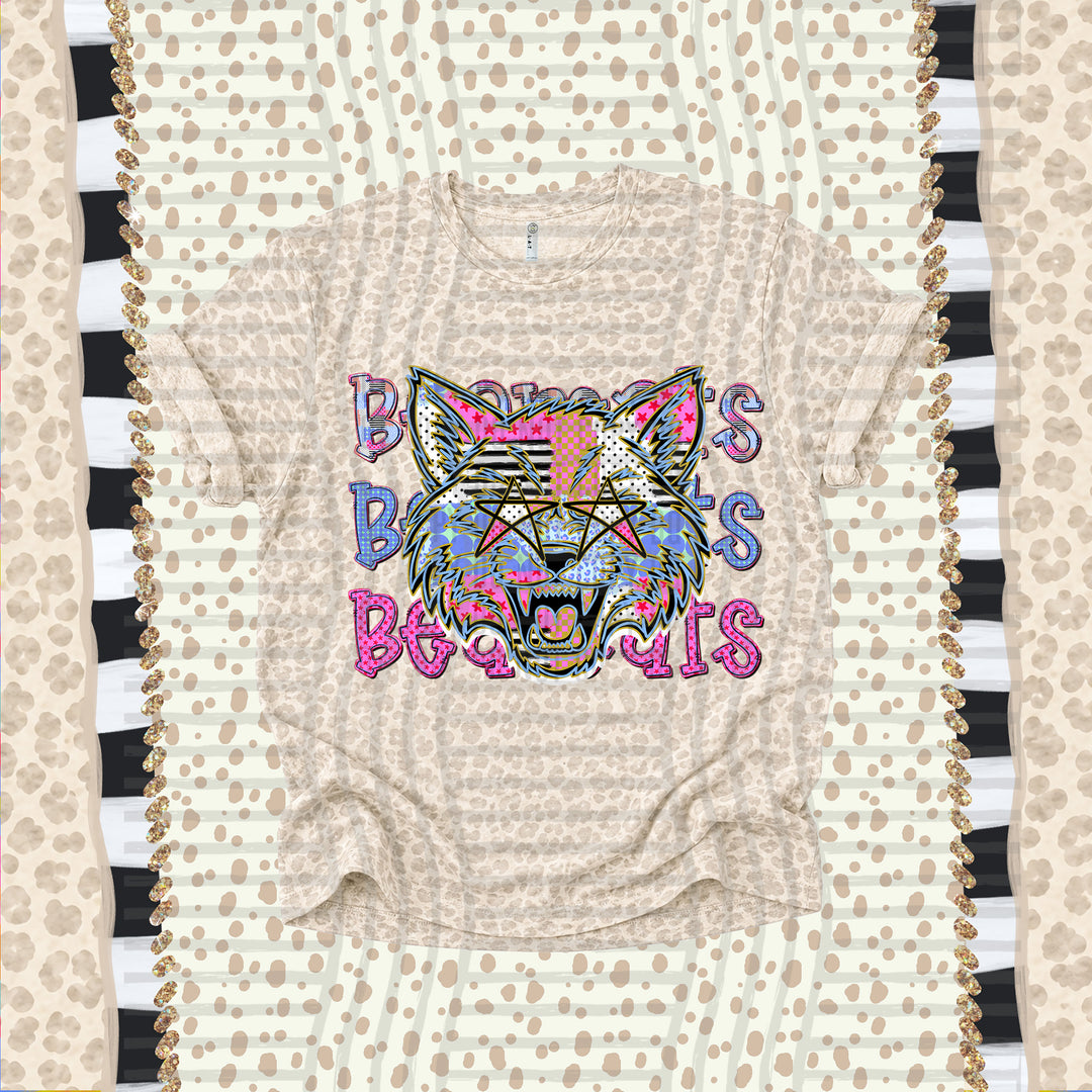 Bearcats Dolly Doodle mascot DTF transfer