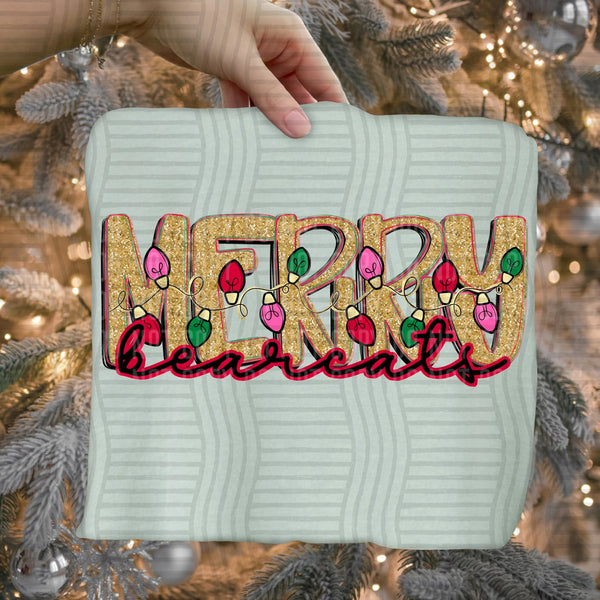 Merry Lights Mascots Bearcats design