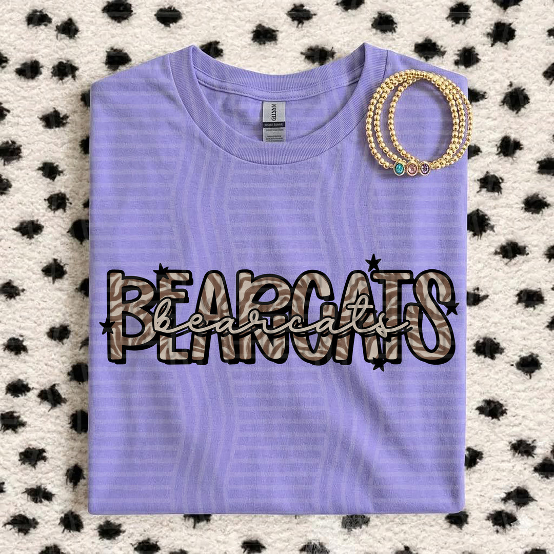 Bearcats Zebra Mascots DTF transfer