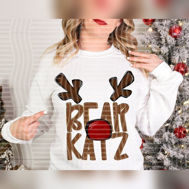 Bearkatz Deer Antler Mascots DTF transfer
