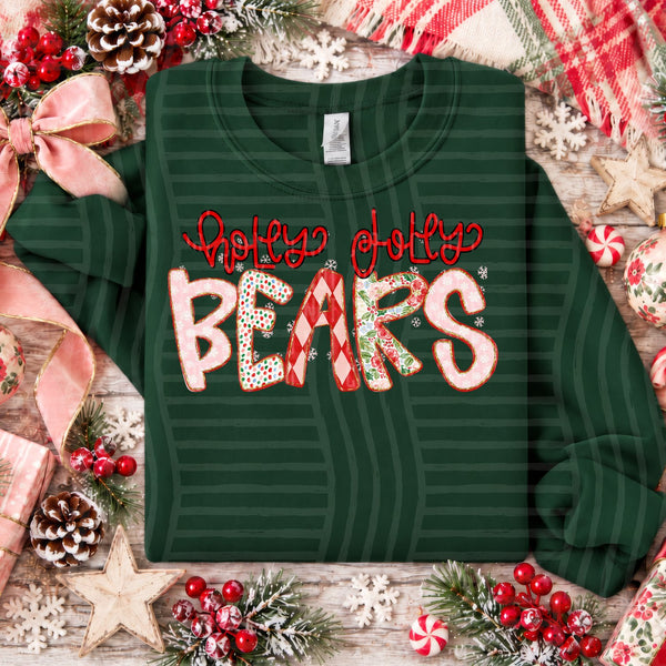 Holly Jolly Confetti Mascots Bears design