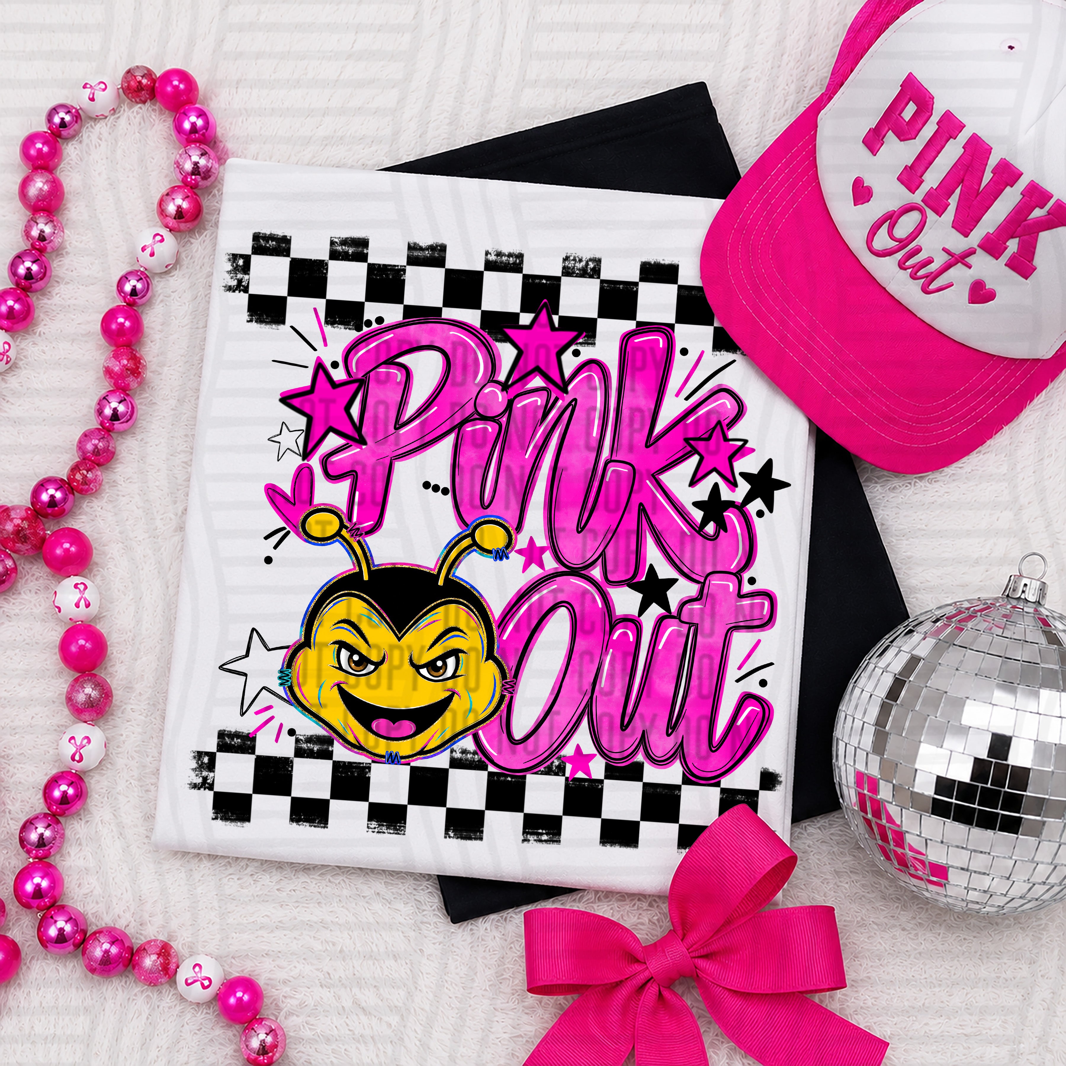 Pink Out Mascots CC Bees design