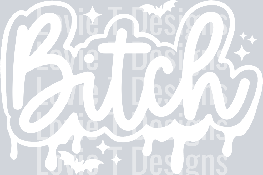 Bitch_Single_Color_White