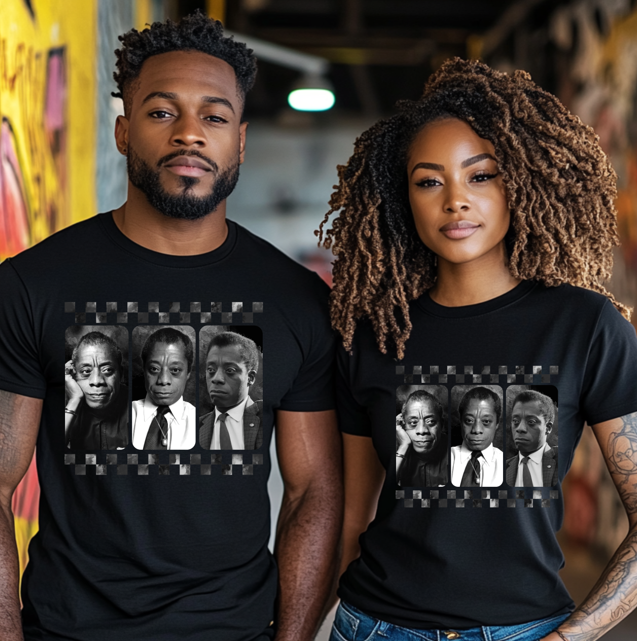 Black History Month James Baldwin DTF transfer design – image 1
