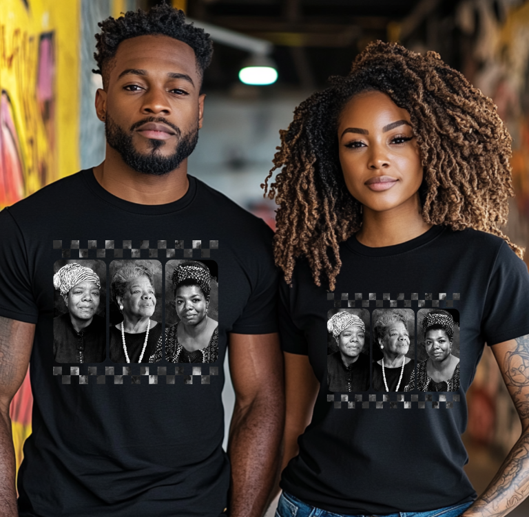 Black History Month Maya Angelou DTF transfer design – image 1