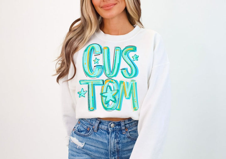 Blue Lagoon Custom-[DTF Transfer]-Lovie T Designs