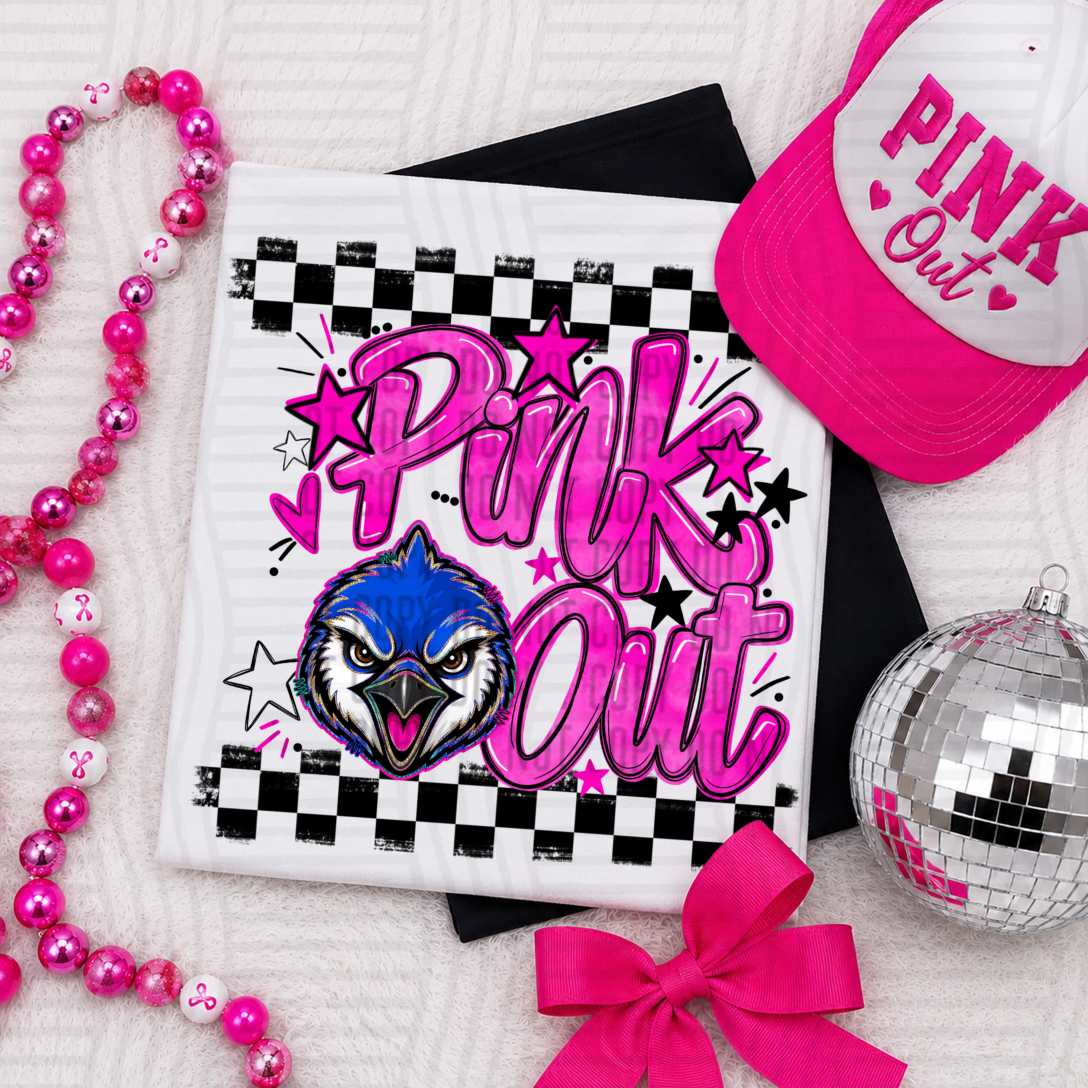 Pink Out Mascots CC Blue Jays design