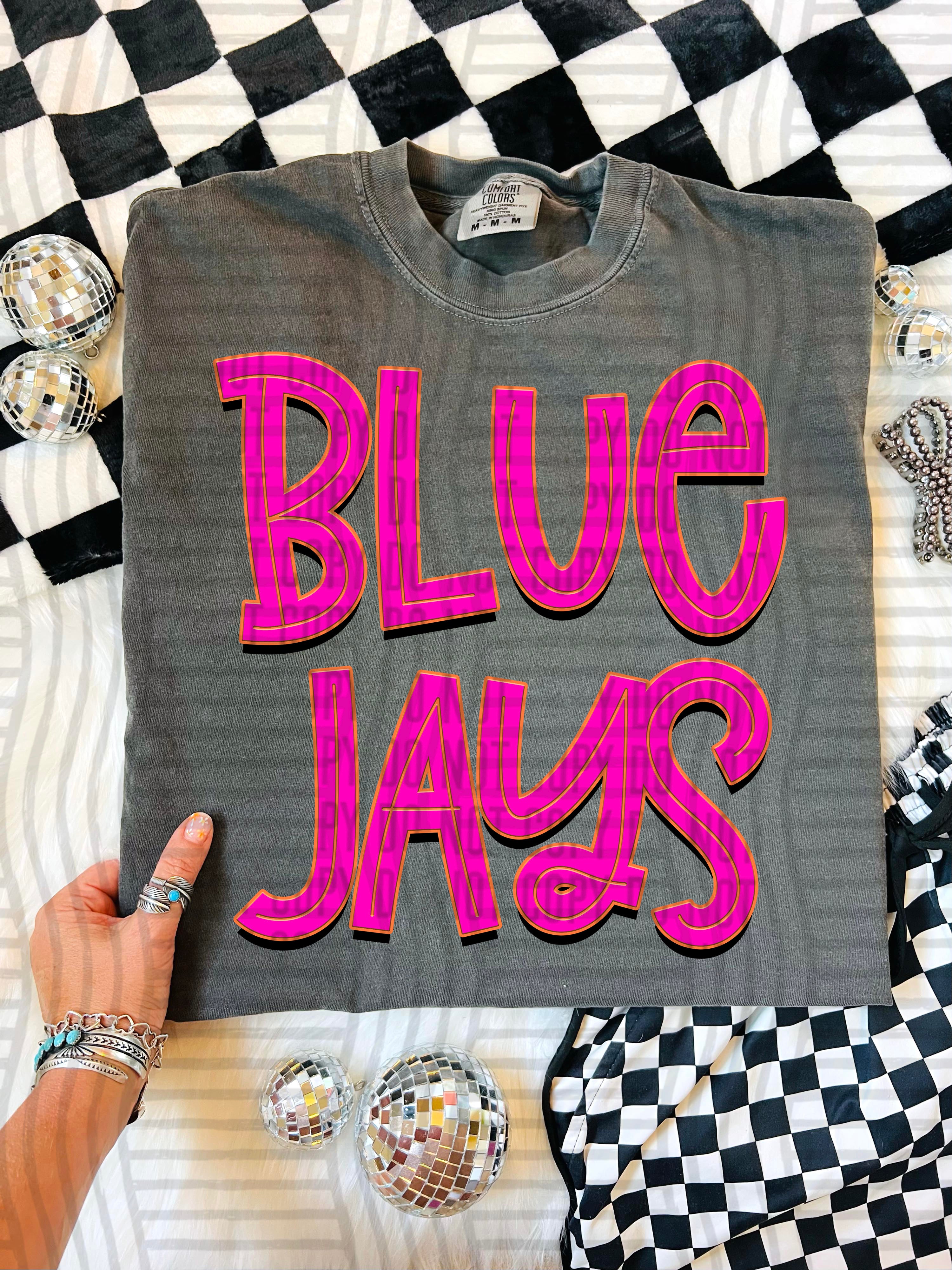 Pink Punch Blue Jays design