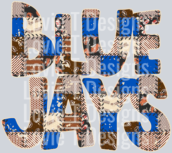 Bluejays Football Quilted Blue