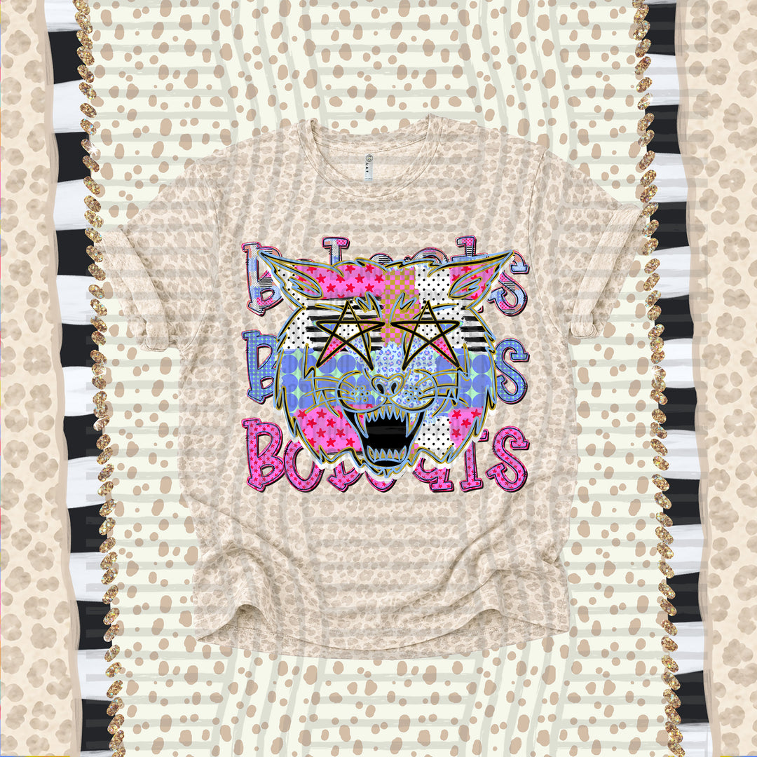 Bobcats Dolly Doodle mascot DTF transfer