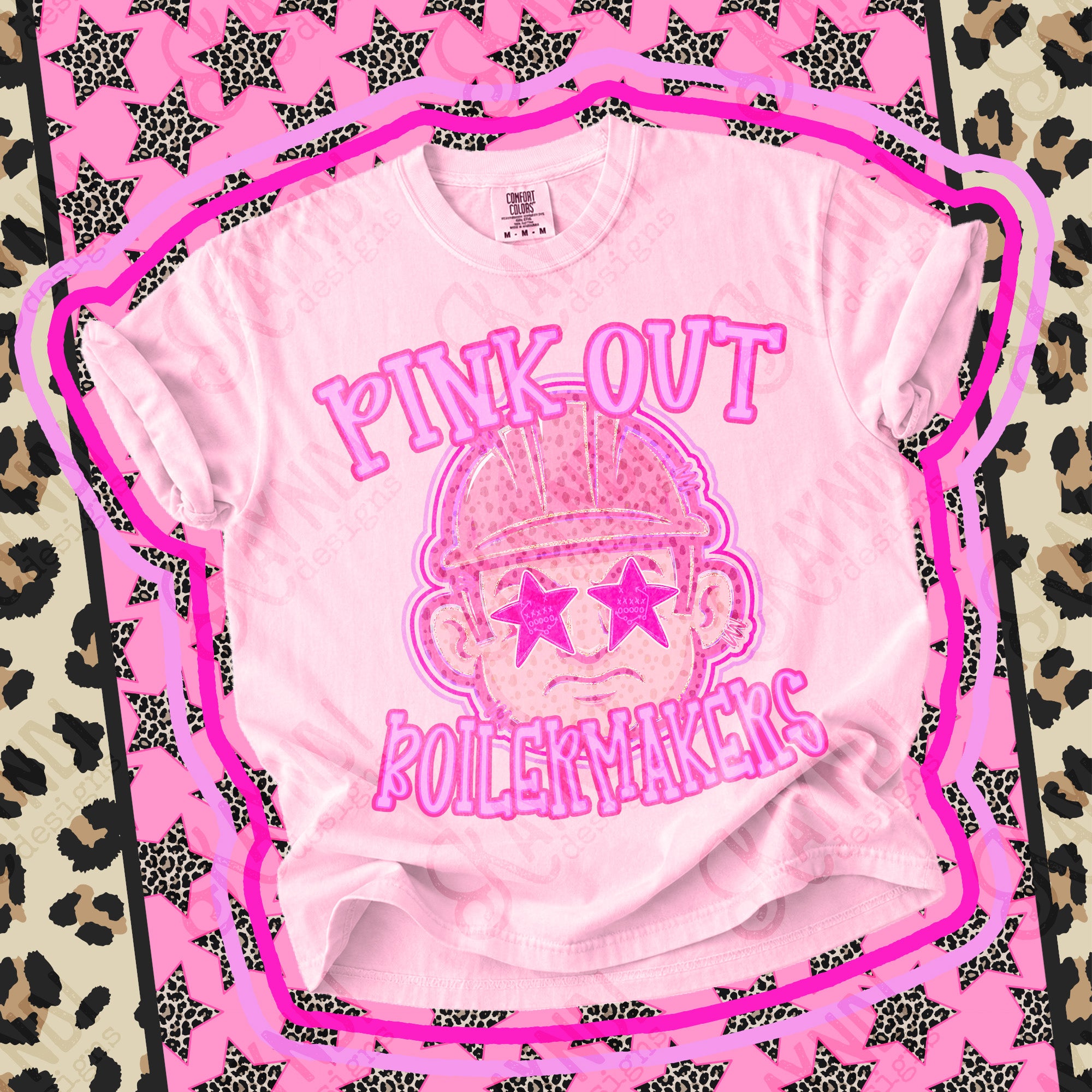 Pink Out Mascots Boilermakers mockup