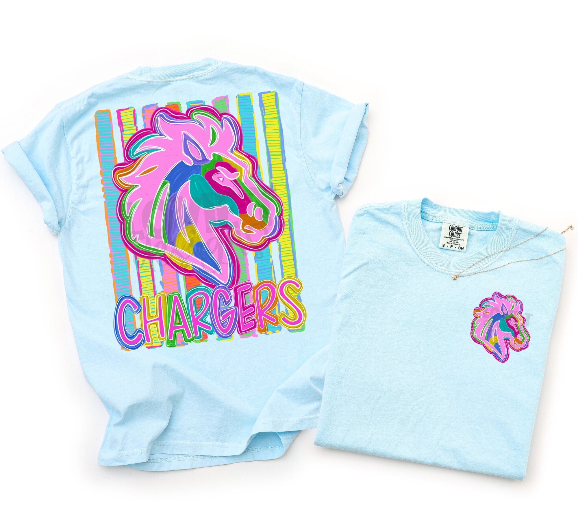 Bold + Bright Mascots Chargers design
