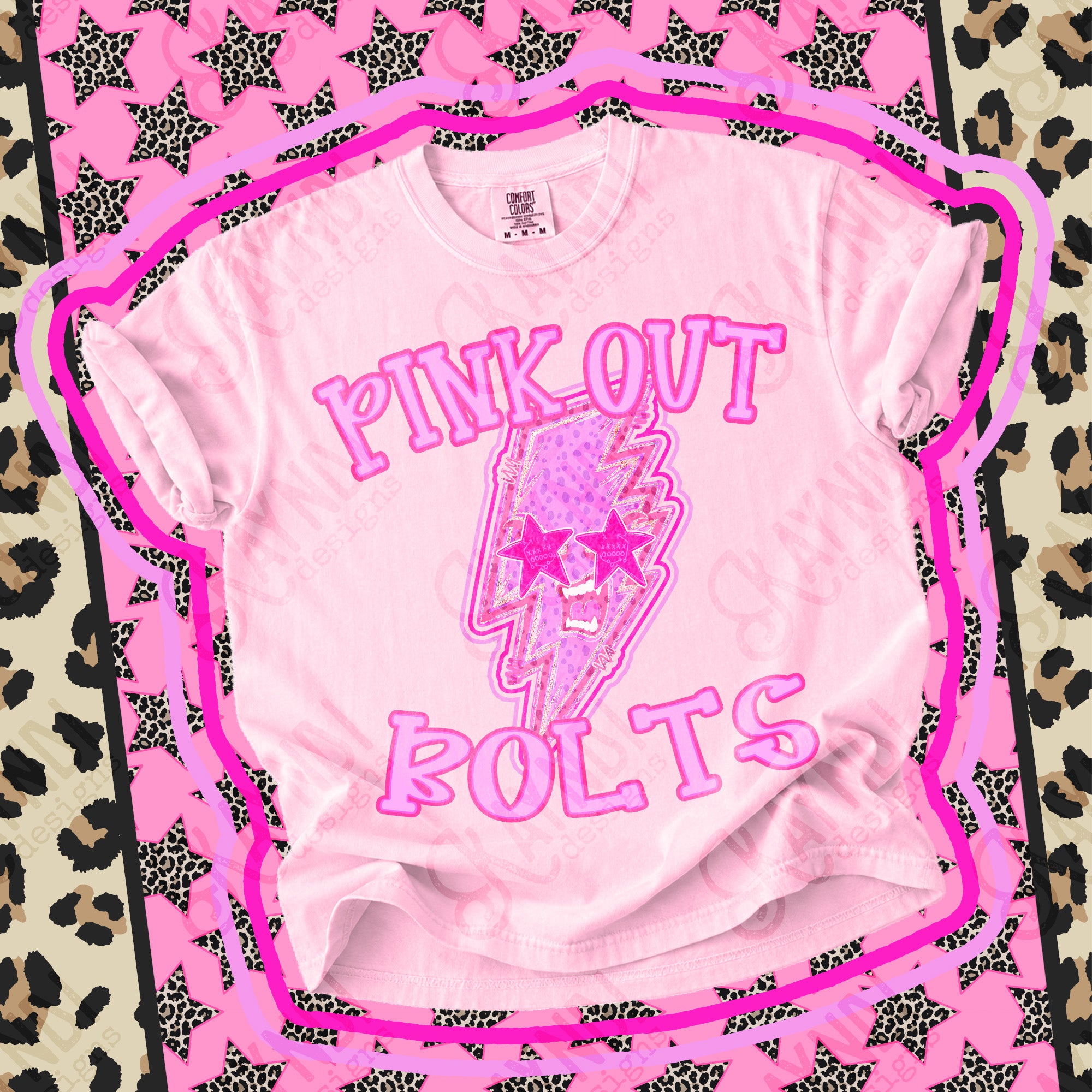 Pink Out Mascots Bolts 4 mockup