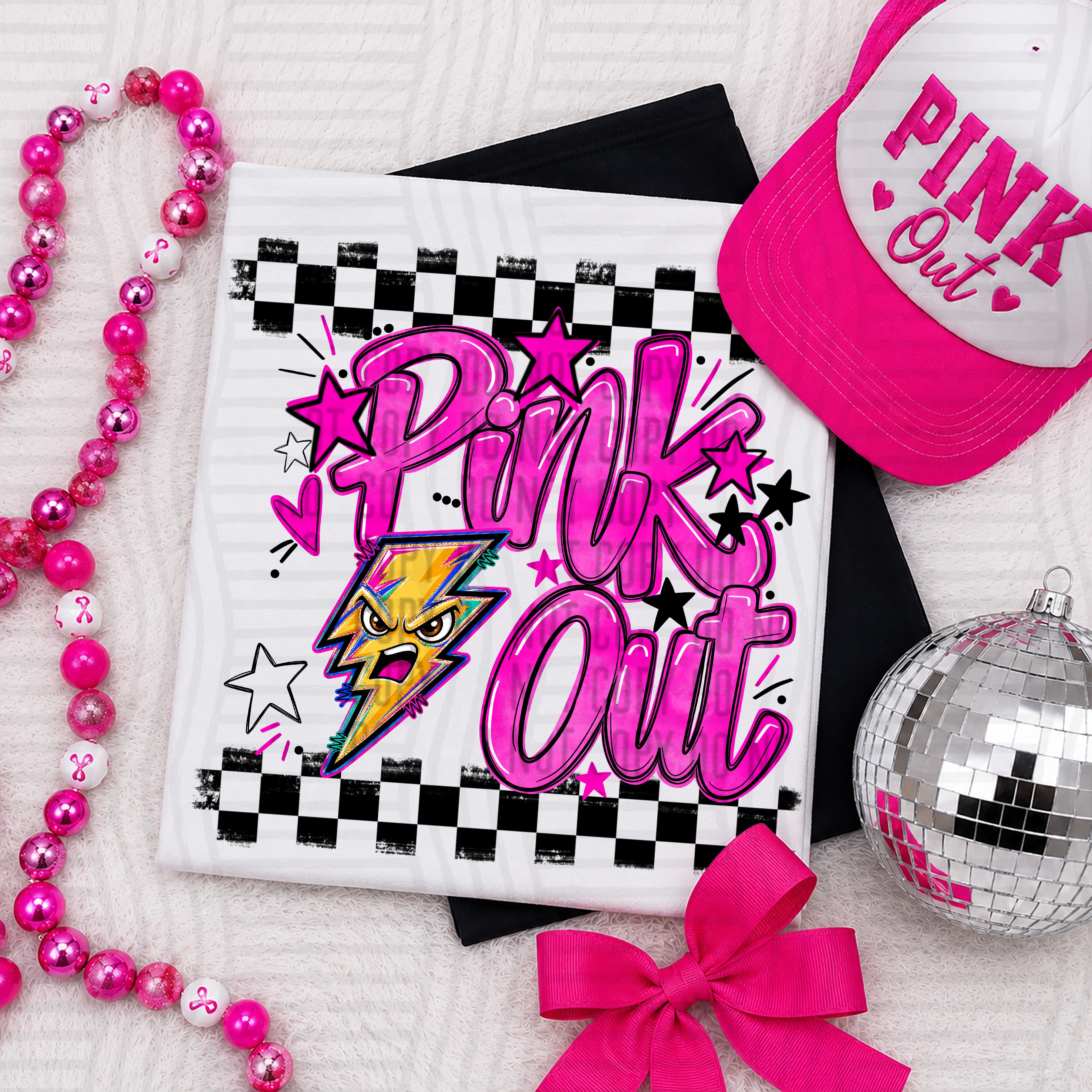 Pink Out Mascots CC Bolts design