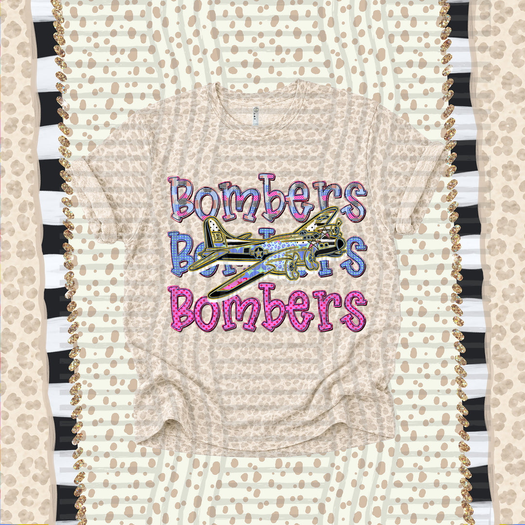 Bombers Dolly Doodle mascot DTF transfer