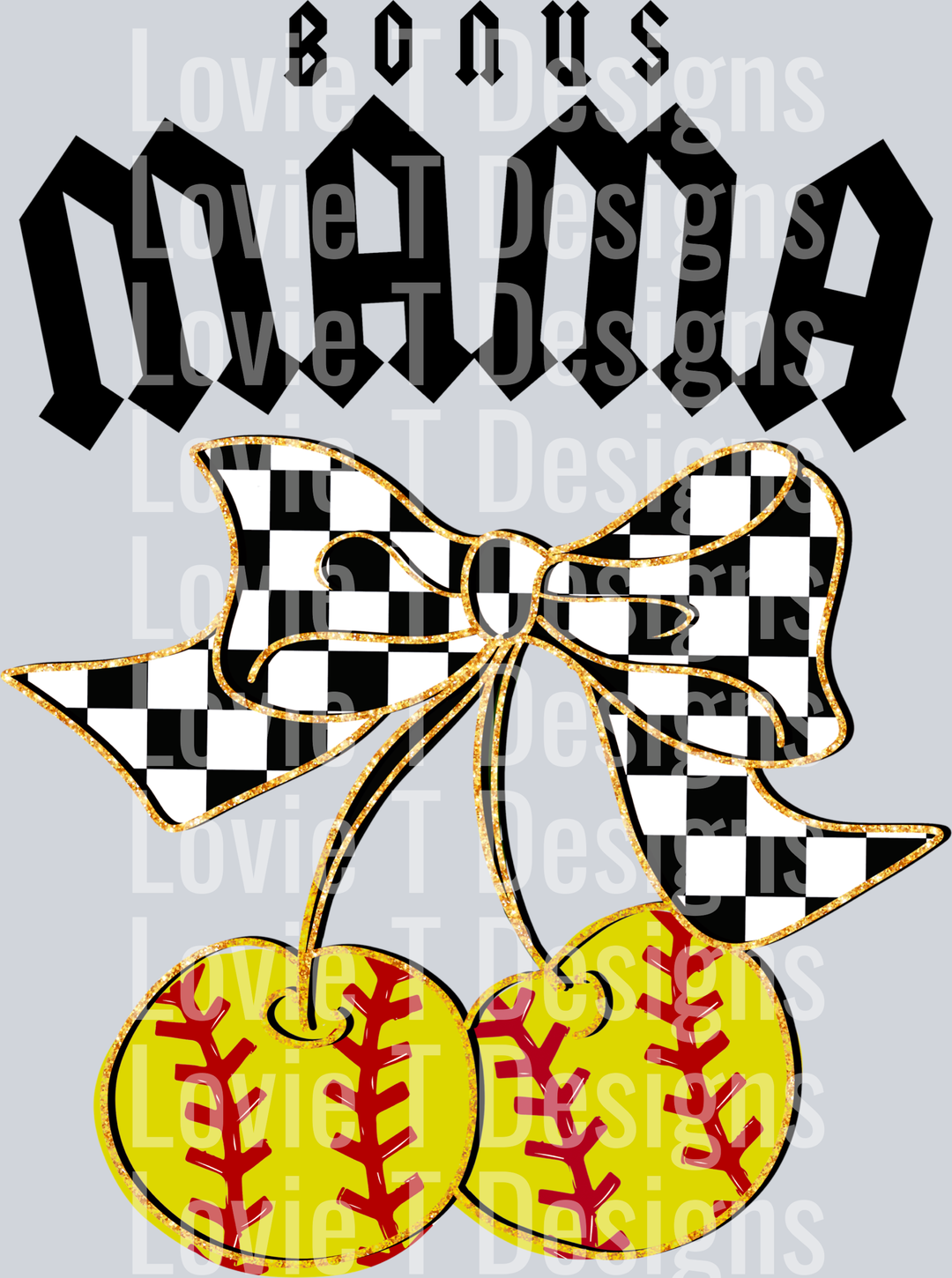 Bonus Mama Softball Cherries