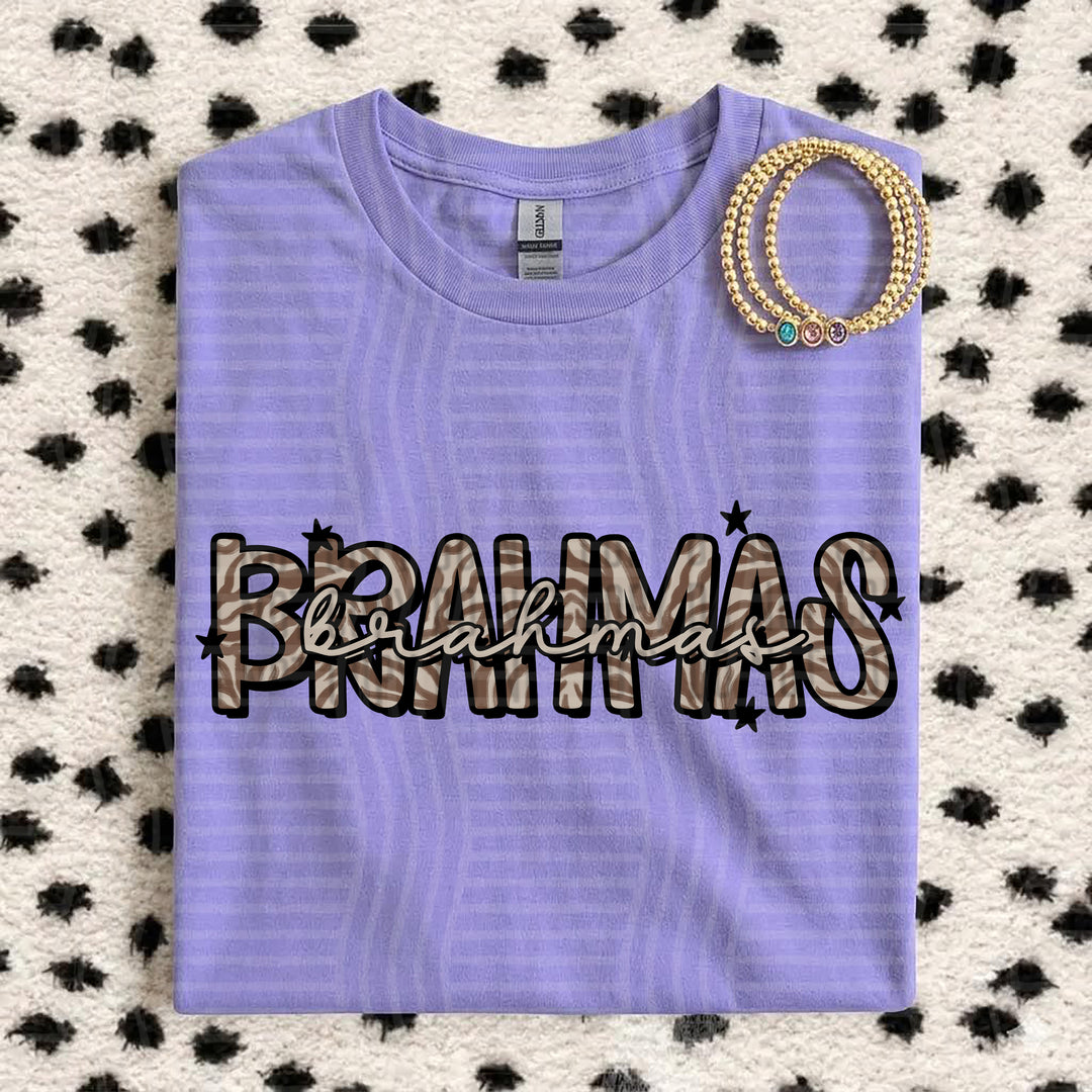 Brahmas Zebra Mascots DTF transfer