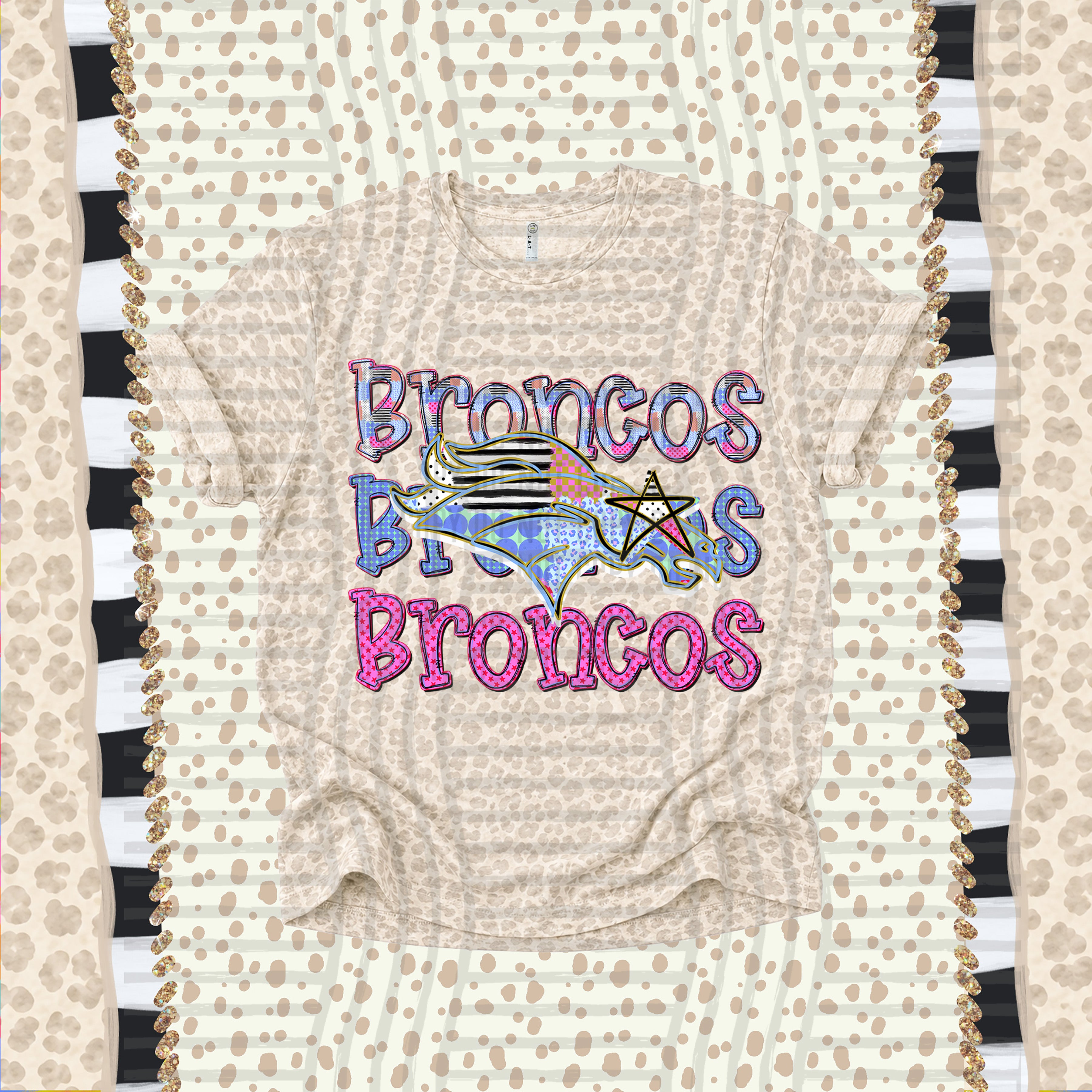 Dolly Doodle Mascots Broncos design