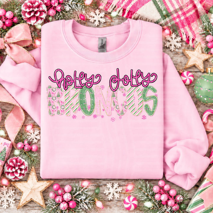 Broncos Holly Jolly Mistletoe Magic Mascots DTF transfer