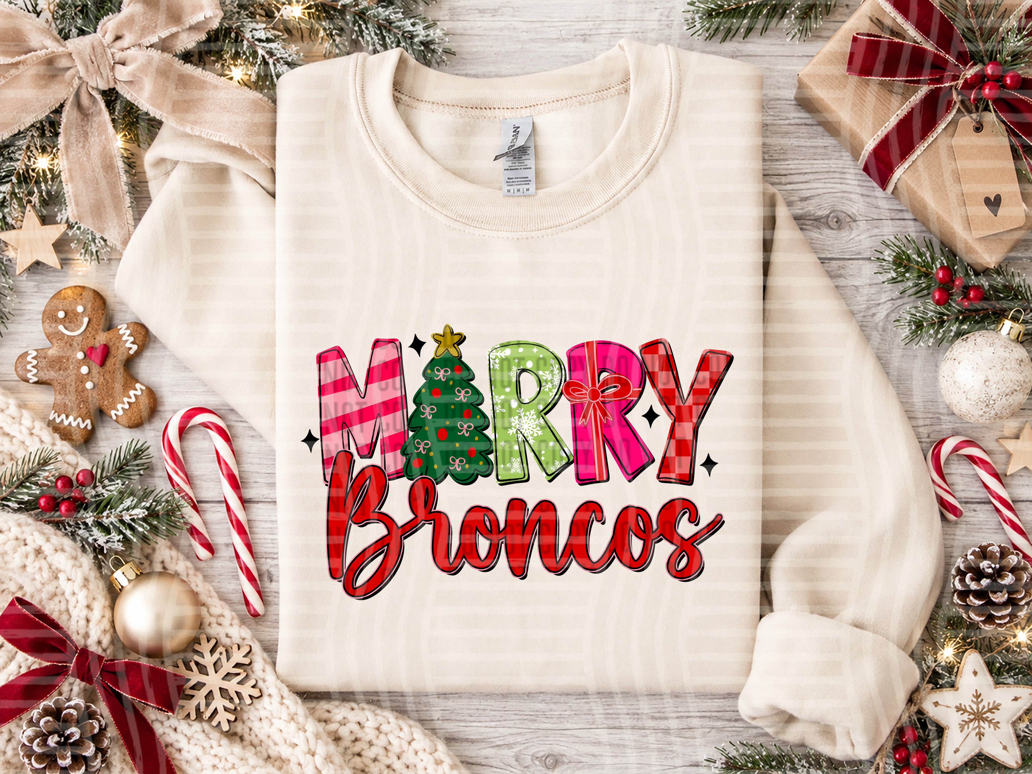 Merry Mascots Broncos design
