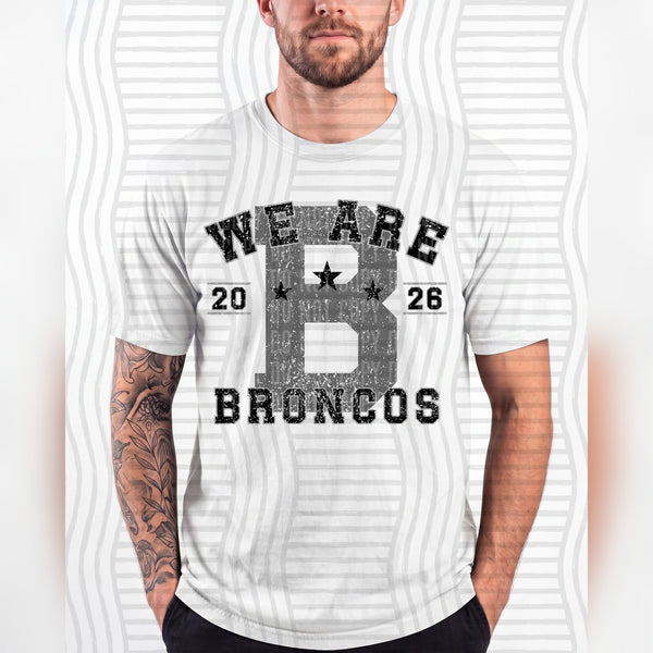 Varsity Initials Mascots Broncos design