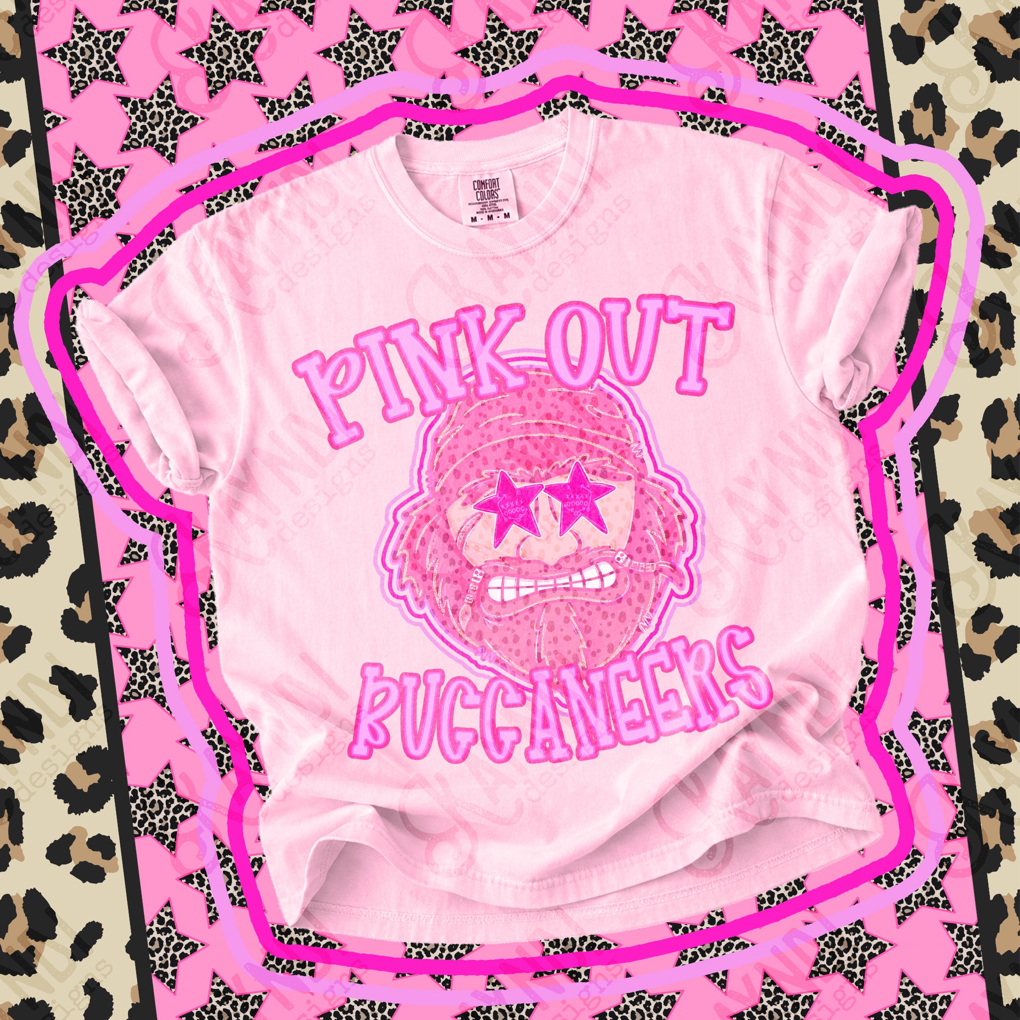 Pink Out Mascots Buccaneers mockup
