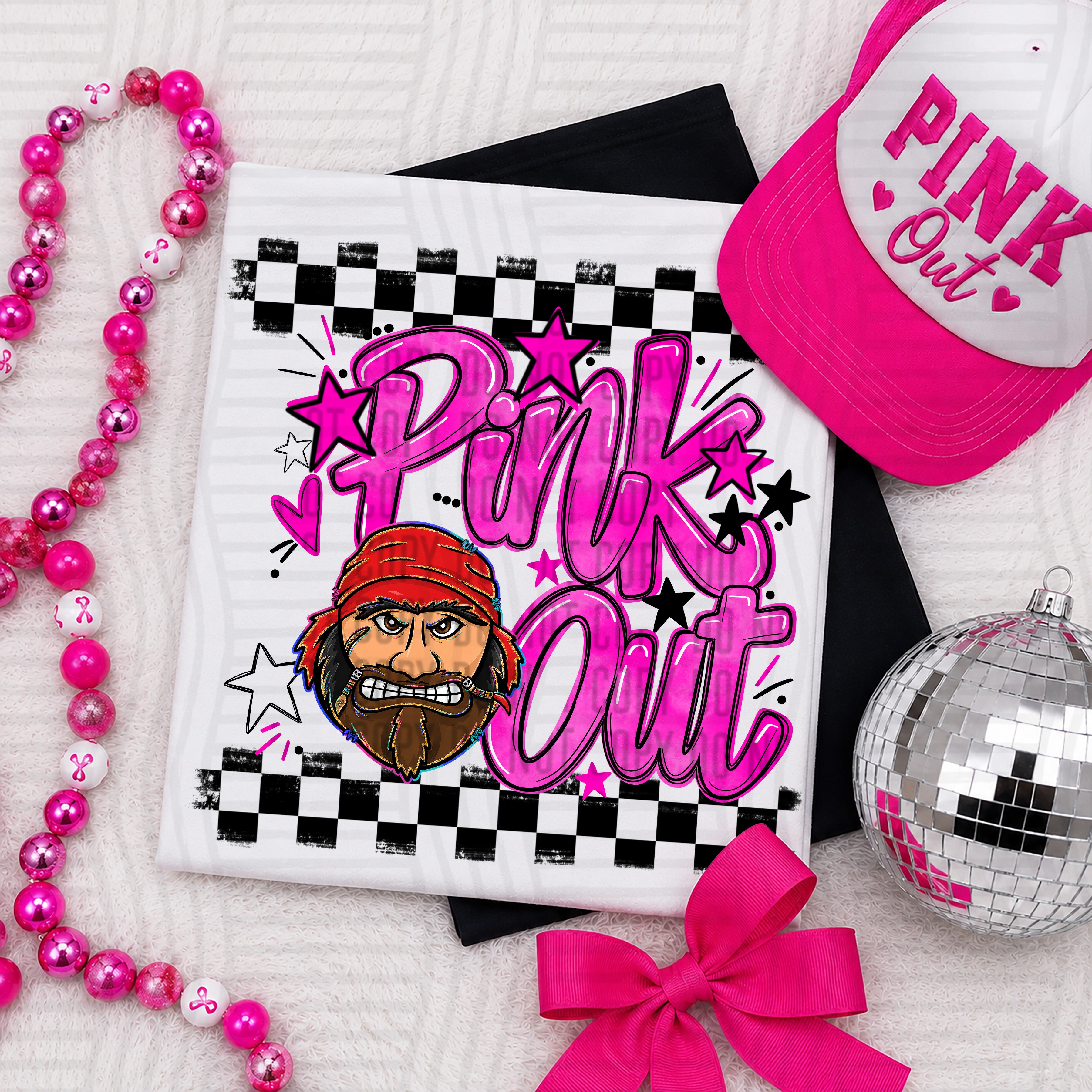 Pink Out Mascots CC Buccaneers design