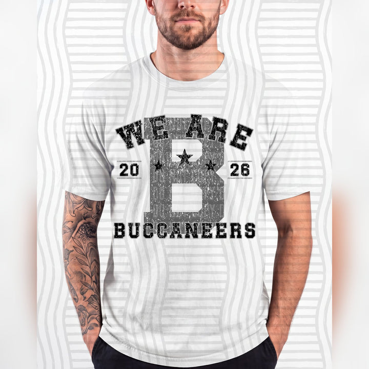 Buccaneers Varsity Initials Mascots DTF transfer