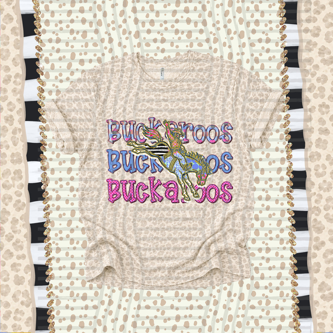 Buckaroos Dolly Doodle mascot DTF transfer