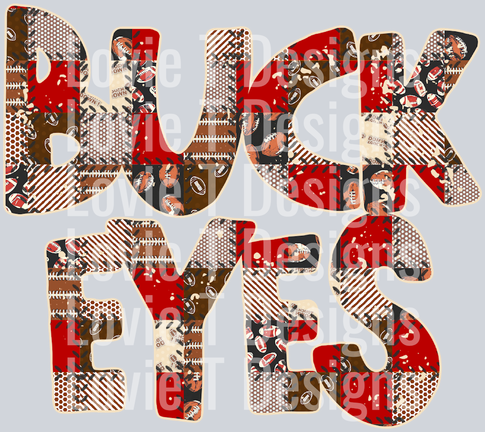 Buckeyes Football Quilted Red