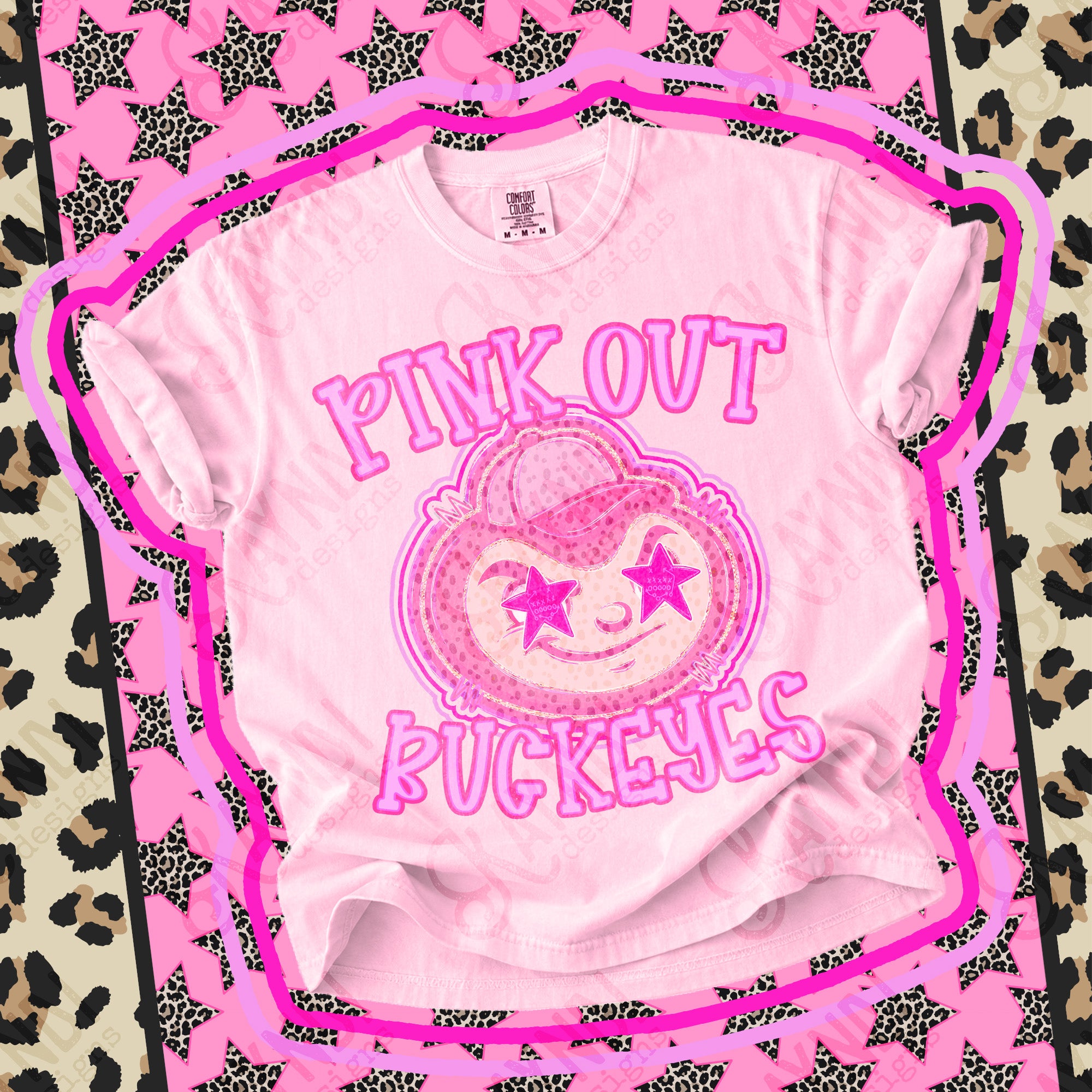 Pink Out Mascots Buckeyes mockup