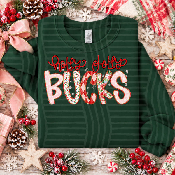 Holly Jolly Confetti Mascots Bucks design