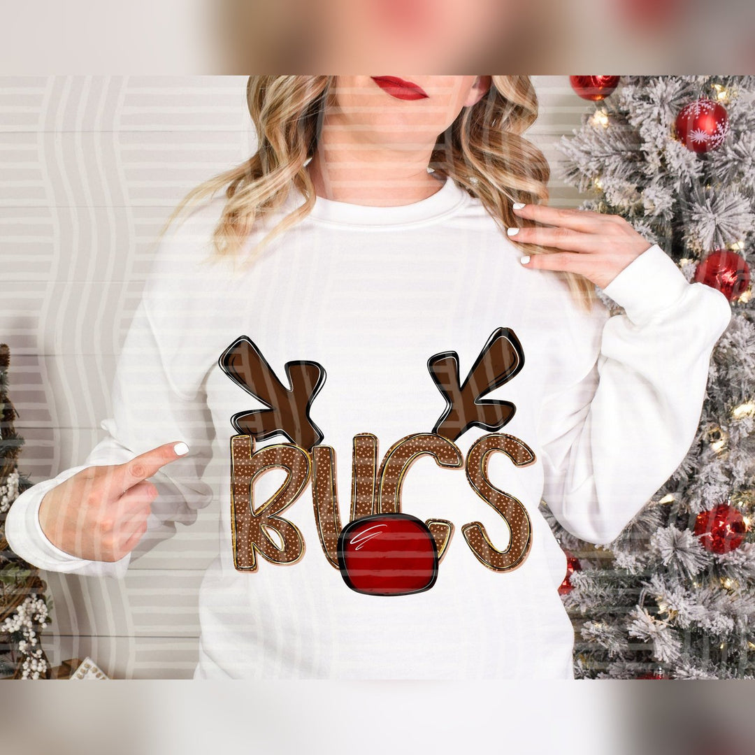 Bucs Deer Antler Mascots DTF transfer