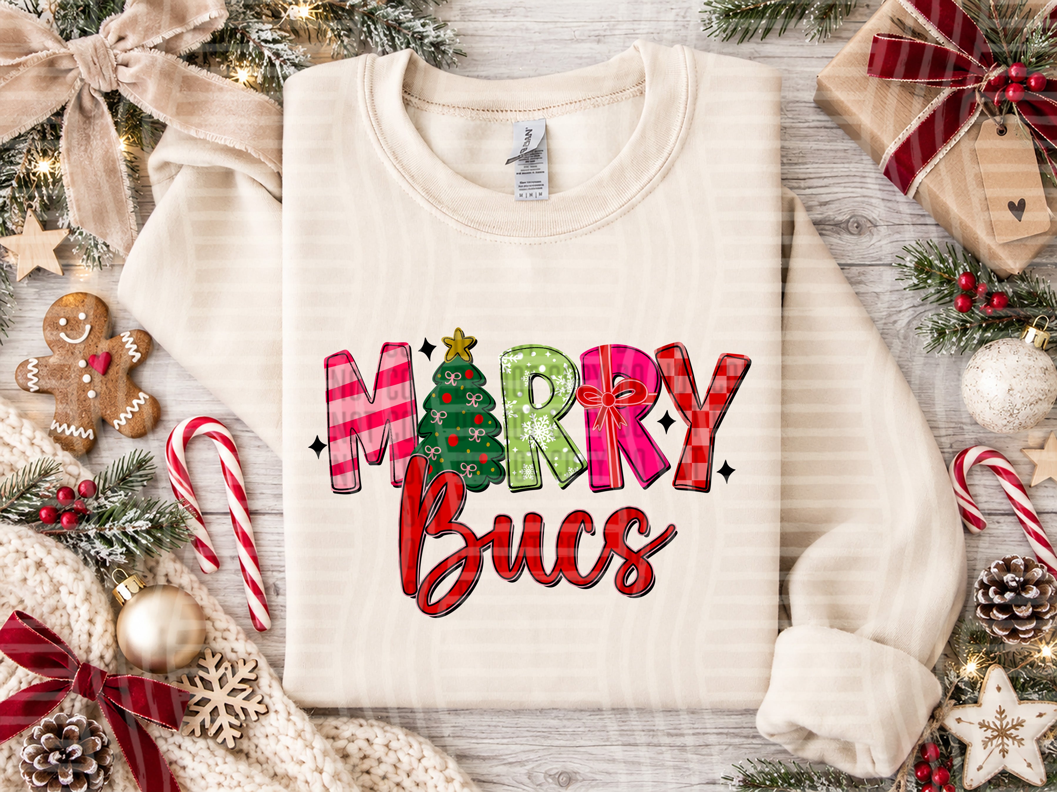 Merry Mascots Bucs design