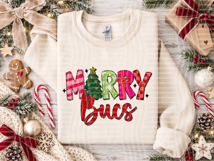 Bucs Merry mascot DTF transfer