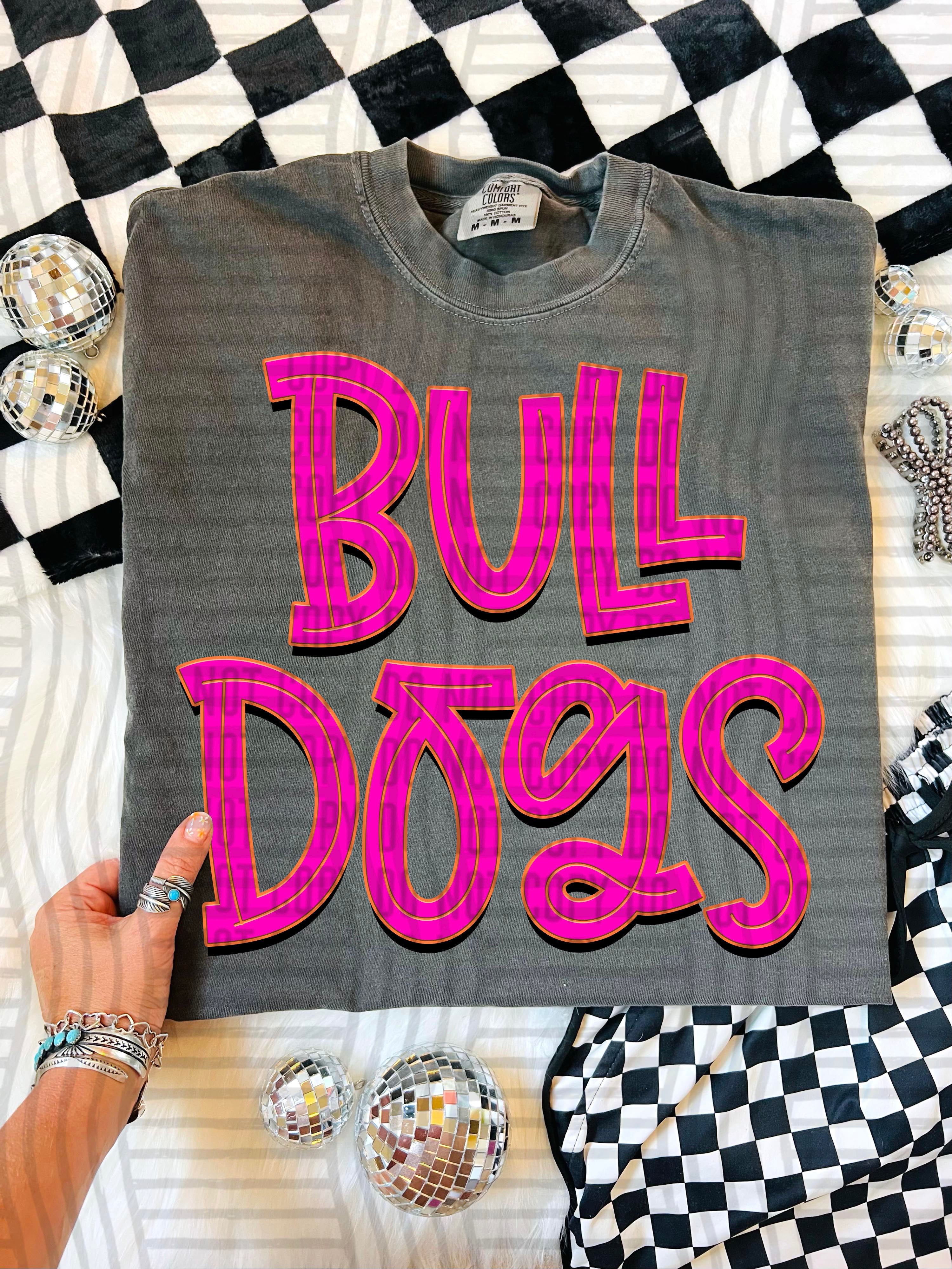 Pink Punch Bull Dogs design