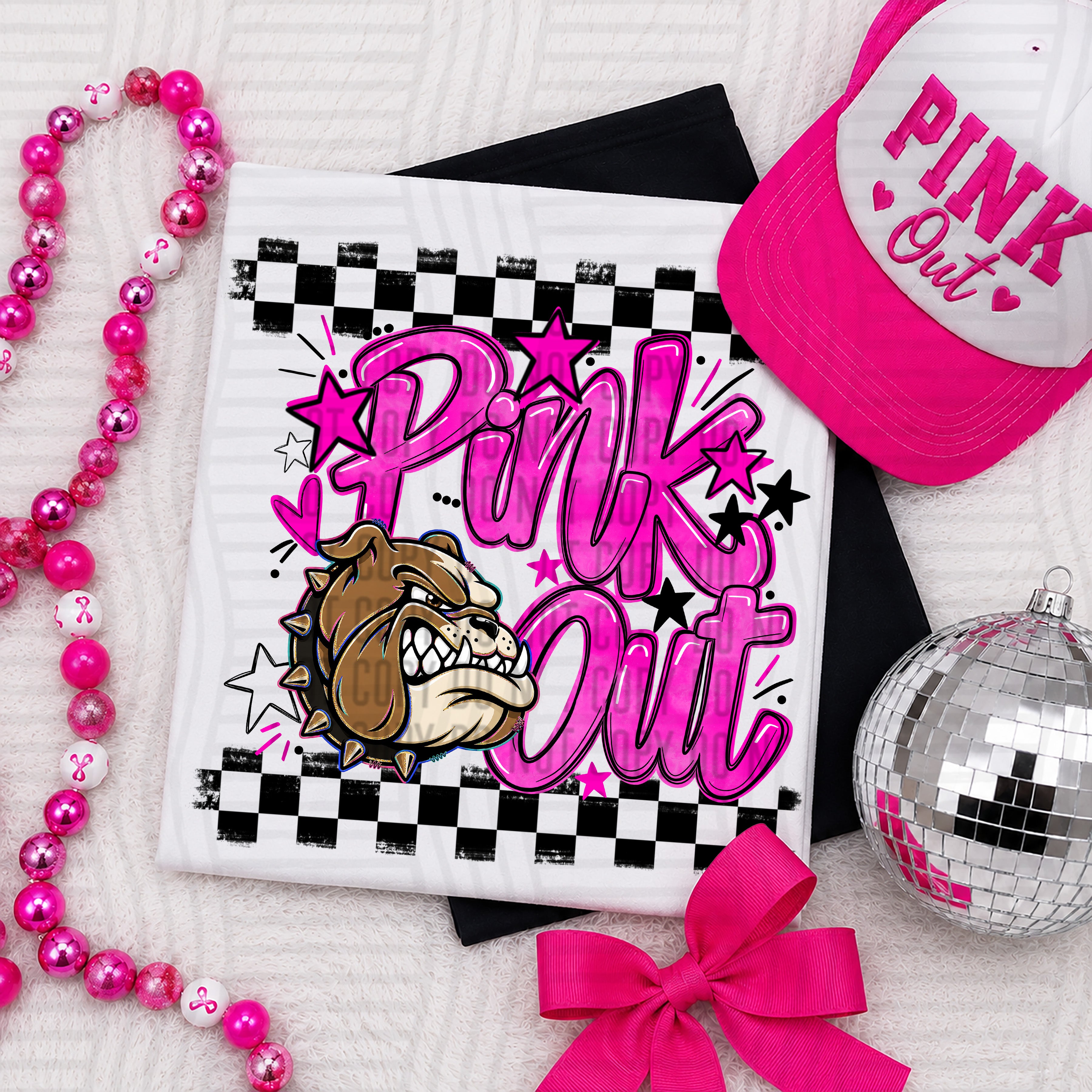 Pink Out Mascots CC Bulldogs design