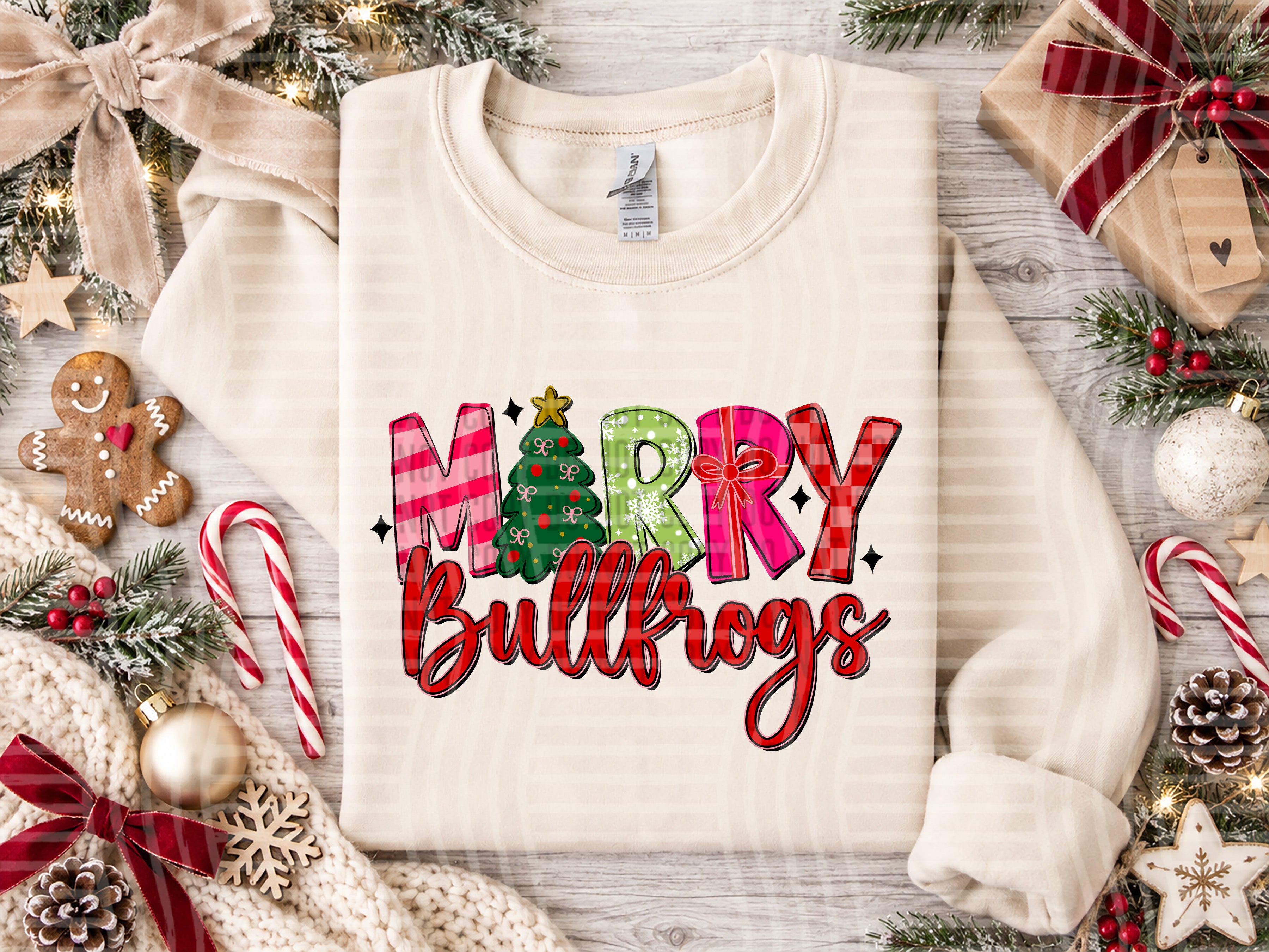 Merry Mascots Bullfrogs design