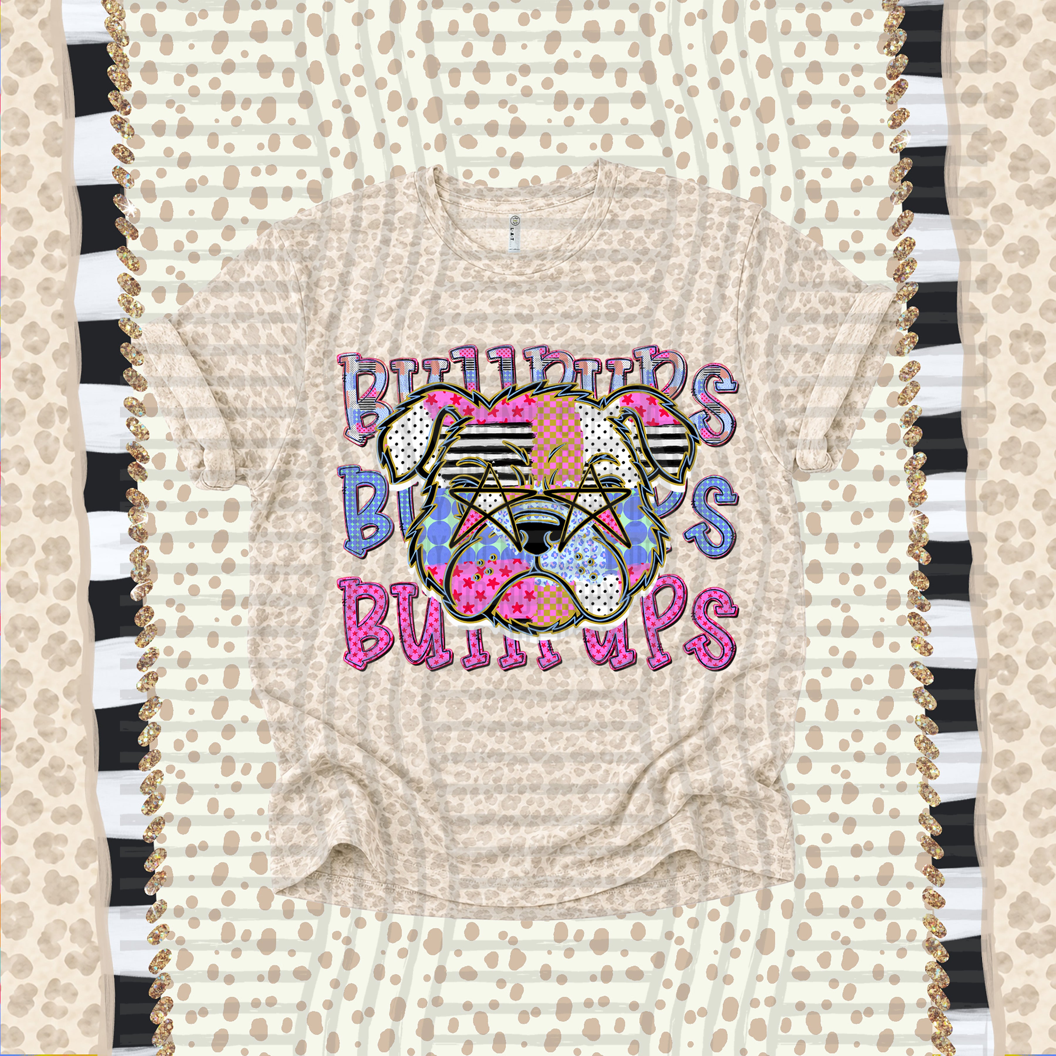 Dolly Doodle Mascots Bullpups design